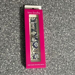 Vera Bradley Purple and White Floral Apple Watch Band
